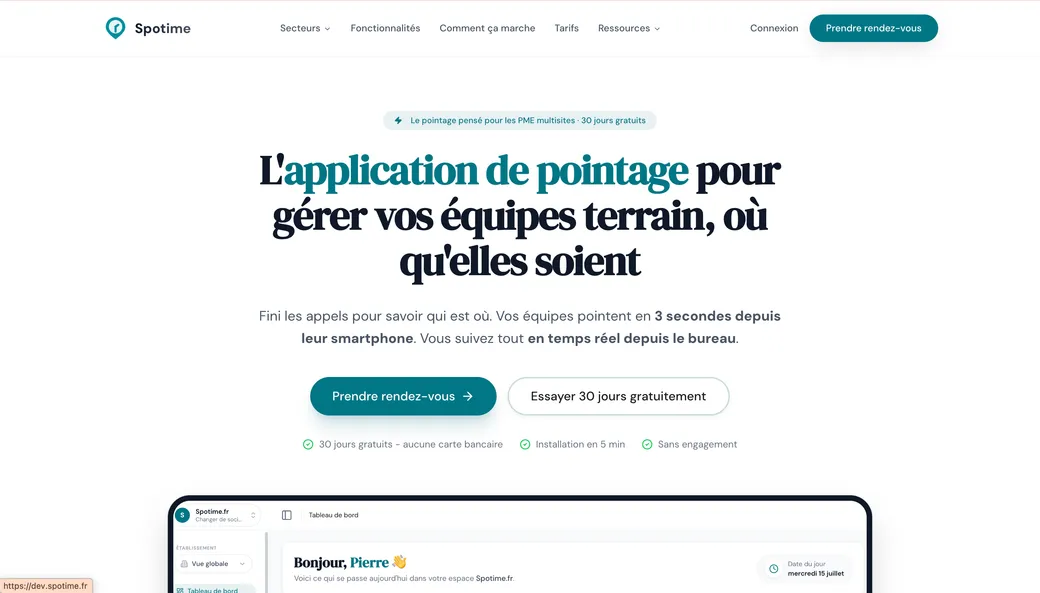 Spotime — screenshot
