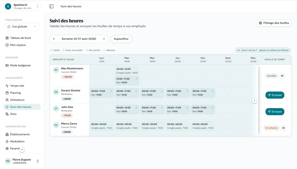 Spotime — screenshot